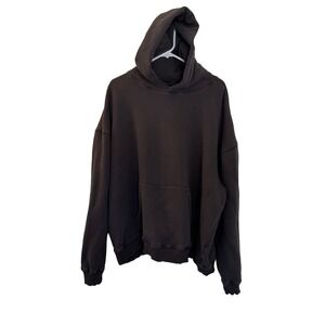 Elwood Core Hoodie XXL Mens Washed Gray Organic Cotton Oversized